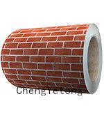 Construction Decoration Sheet Metal Coil , 0.40MM Brick Grain Galvalume Steel Coil