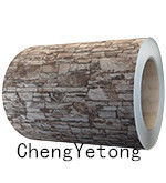 Wall Decoration PPGL Steel Coil Marble Grain 0.5MM Thickness With  PVDF Coating