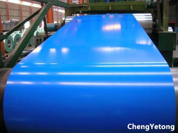 0.60MM Thickness Color Coated Galvanized Steel Coil Blue PE Coating For Partition Wall
