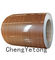 Self Cleaning PPGI Steel Coil Wood Grain Eco Friendly For Outdoor Decoration Material